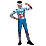 Kids' Marvel Winter Falcon Halloween Costume Jumpsuit with Mask