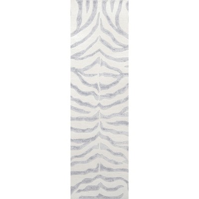 Nuloom Hand Tufted Plush Zebra Indoor Area Rug