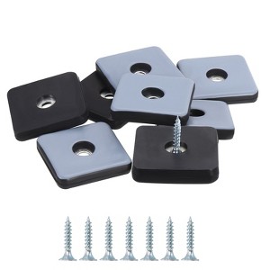 Unique Bargains Nail-on Square Chair Leg Protectors for Carpet Hardwood Floors - 1 of 4