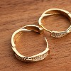Sonateomber Large Chunky Gold Hoop Earrings for Women | Statement Huggie Jewelry - 4 of 4