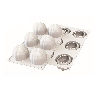 Silikomart "BLOOM 120" Flexible Baking & Freezing Mold, 4 Oz., 6 Cavities