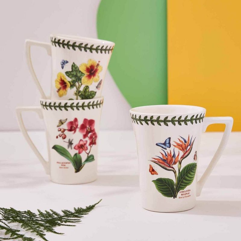 Portmeirion Exotic Botanic Garden Mandarin Mug, For Coffee, Tea, & Other Beverages, Ceramic, Dishwasher & Microwave Safe, 12-Ounce, 3 of 5