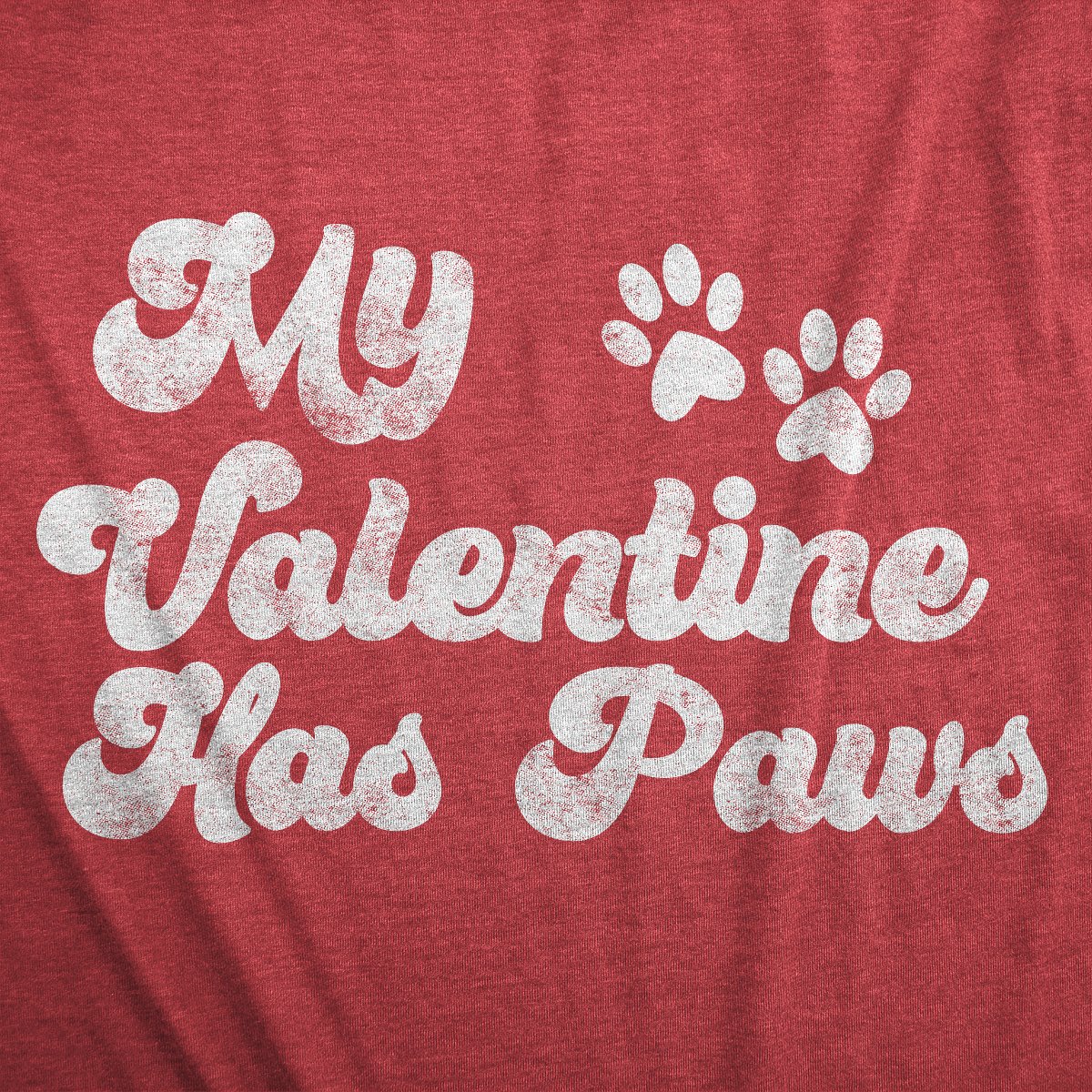 Мужские футболки Crazy Dog T-Shirts, Inc. Mens My Valentine Has Paws T Shirt Funny Dog Tee Valentines Day T Shirt - Crazy Dog Men's T Shirt for Valentines Gift Red S — фото 2