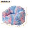 Bean Bag Chairs for Kids, 39 Inch Bean Bag Sofa with Sponge Filler, Large Beanbag Sofa Chair with Backrest and Armrest, Soft Fluffy Reading Chair - 3 of 4