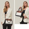 Handbags for Women, Tote Shoulder Bag Satchel Black Purse and PU Leather Top Handle for ladies - 2 of 4
