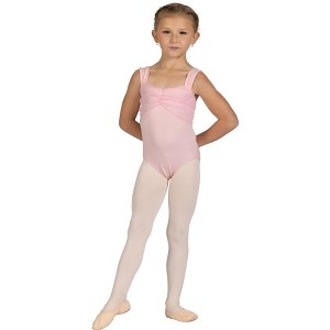 Girl's Leotard by DanzNMotion 25100C Micaela Leotard Glimmer Finish - 1 of 4
