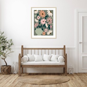 Amanti Art Vase of Wildflowers by Incado Wood Framed Wall Art Print - 1 of 4
