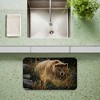 Stupell Industries Crossing Paths Brown Bear Printed Anti-Fatigue Floor Mat, design by Collin Bogle, 30"x18" - 3 of 4
