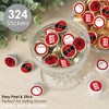 Big Dot of Happiness Jolly Santa Claus - Christmas Party Small Round Candy Stickers - Party Favor Labels - 324 Count - 2 of 4