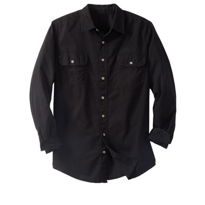 Boulder Creek by KingSize Men's Big & Tall Long Sleeve Denim And Twill Shirt