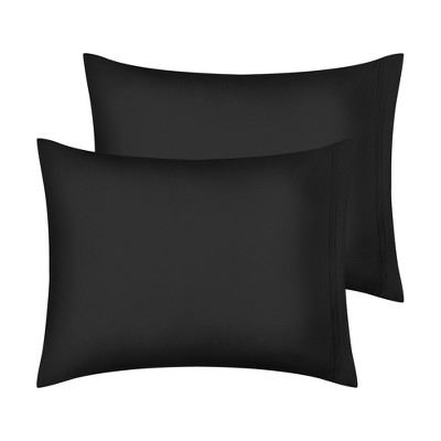Unique Bargains Solid Soft Cooling Polyester Pillowcasewith Envelope Closure 2 Pcs