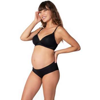 Printed Maternity Bikini Panties Tawny Birch Large