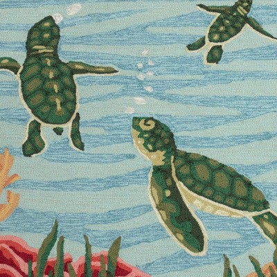swimming baby turtles navy