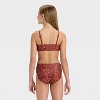 Girls' Happy Wildlife Bikini Set - art class™ Brown - 2 of 3