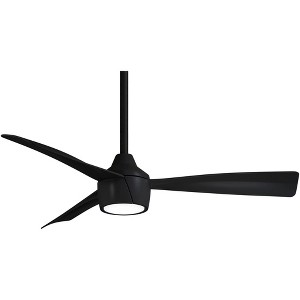 44" Minka Aire Skinnie Coal LED Ceiling Fan with Remote Control - 1 of 4