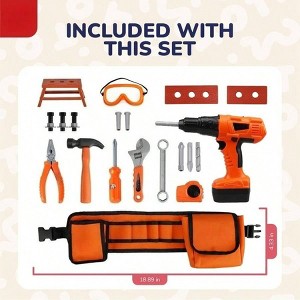Tool Set with Belt Drill, Play Tools for, Halloween Costume Kit for - 1 of 3