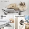 TopComfy Pet Tower Multi Level Grey Cat Tree Soft Hammocks Hanging Basket Cozy Cave Removable Washable Cushion for Cats, Gray, 20"*17.8"*68" - 4 of 4