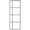 VidaXL Sliding Door Frosted ESG Glass and Aluminum 29.9"x80.7" Black - 3 of 4