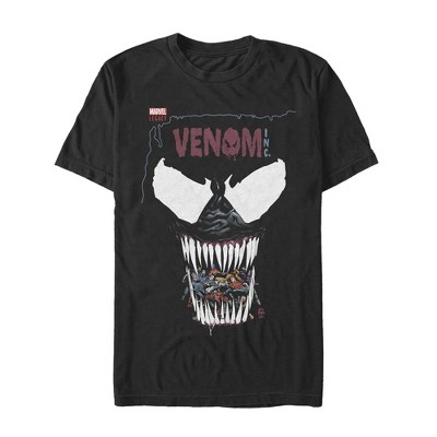 Men's Marvel Legacy Venom Bite T-shirt - Black - Medium : Target