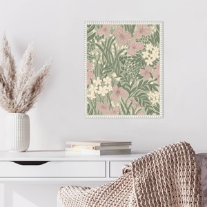 Amanti Art Field of Flowers Light Green by Katie Oshea Framed Wall Art Print - 1 of 4