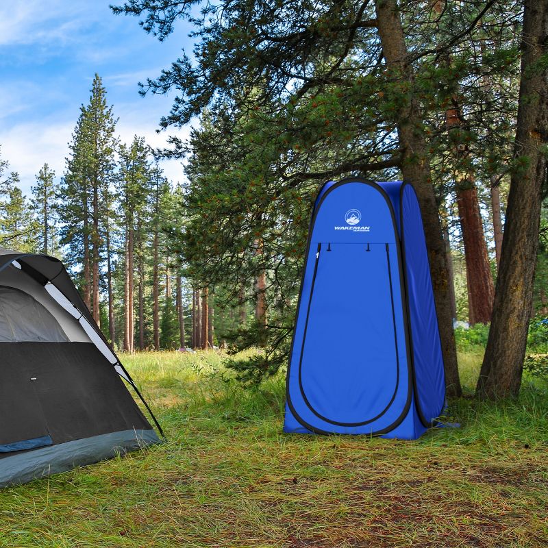 Pop Up Pod Privacy Tent - Camping, Beach, or Tailgate with Carry Bag (Blue) by Wakeman Outdoors, 4 of 5