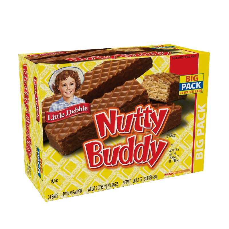 Little Debbie Extra Peanut Butter Nutty Bar - 25.2oz / 24ct, 1 of 6