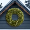 Puleo 60" Pre-Lit Artificial Utah Spruce Wreath with 210 Warm White LED Lights - 2 of 4