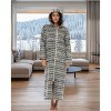 ADR Women's Zip Up Robe with Hood, Women's Long Zipper Robe, Warm Cozy Hooded Bathrobe - 2 of 3