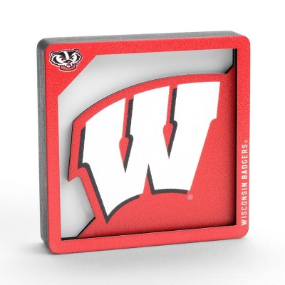 NCAA Wisconsin Badgers 3D Logo Magnet