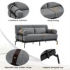 RISOKEYS 59" Modern Loveseat Sofa Couch, 2-Seater Cloud Sofa with Unique Cylindrical Armrests for Living Room, Office & Apartment - 4 of 4