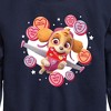 Boys' - Paw Patrol - Skye Conversation Hearts Graphic Long Sleeve Fleece Sweatshirt - 2 of 4