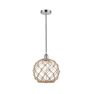 Farmhouse Rope - 1 Light Mini Pendant In Industrial Style-12.75 Inches Tall and 10 Inches Wide - 1 of 1