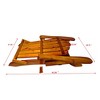 SKRAN Outdoor Accent Club Chair,Populus Wood Reclining Wooden Outdoor Rocking chair,Adirondack chair for Porch patios,Decks and Backyards - 4 of 4
