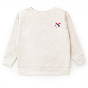 The Juniper Shop Patriotic Bow Star Coquette Youth Sweatshirt - 1 of 2