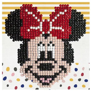 DIAMOND DOTZ Disney Minnie Mouse Fun Diamond Art Painting Kit 4" X 4" - 1 of 4