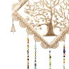 29" x 14" Eclectic Metal Tree Windchime with Beaded Strands Gold - Olivia & May: Iron Construction, Decorative Bells, Spot Clean - 4 of 4