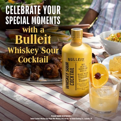 Bulleit Whiskey Sour Ready to Serve Cocktail Distilled Spirits - 375ml Bottle