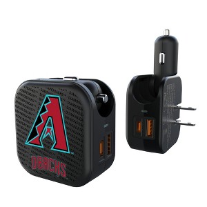 MLB National League Teams Text Backdrop 18-Watt 2 in 1 USB A/C Charger - 1 of 3