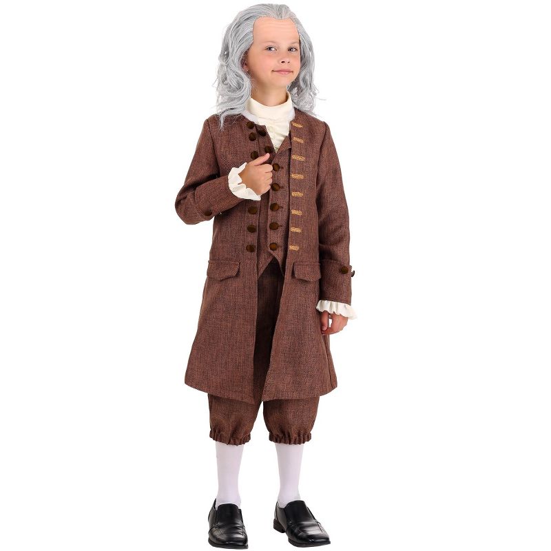 HalloweenCostumes.com Colonial Benjamin Franklin Costume for Boys, 1 of 4