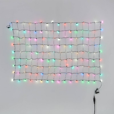 4'x6' 144ct LED Heavy Duty Smooth Remote Controlled Christmas Net Lights Color Changing with Green Wire - Wondershop™