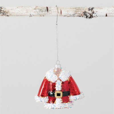 Sullivans Santa Coat Ornament 3.5"H Red