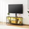 VEVOR 45" TV Stand with Mount for up to 75 in TVs, Entertainment Center with Power Outlet , Height Adjustable TV Console, Brown - 2 of 4