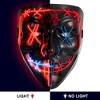 Mask, Halloween LED Mask, 2 Pcs, for Festival Cosplay, Halloween Costume, Masquerade Parties - 4 of 4