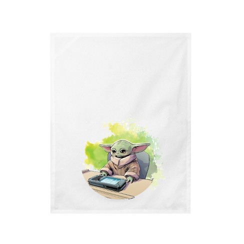 Kitchen Dish Towel - Star Wars Mandalorian Baby Yoda Grogu