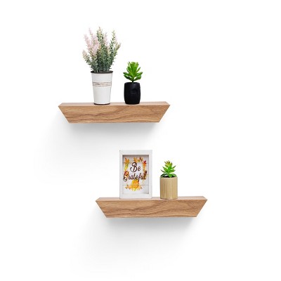 Syemin Decorative Wall Shelf Bathroom Floating Shelve Wall Mounted Shelf Farmhouse Home Decor Display Shelving Wall Shelf, Beige, 11.81"*3.94"*1.26"