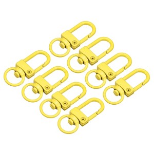 Unique Bargains DIY Craft Key Organization Lobster Claw Lanyard Swivel Clasps 1.3" x 0.51" 8 Pcs - 1 of 4