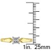 Everly Jewelry – 10K Yellow Gold 1/3 TGW Princess Diamond Solitaire Ring - 2 of 4