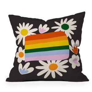 16"x16" Lane And Lucia Pride Square Throw Pillow Black - Deny Designs - 1 of 4