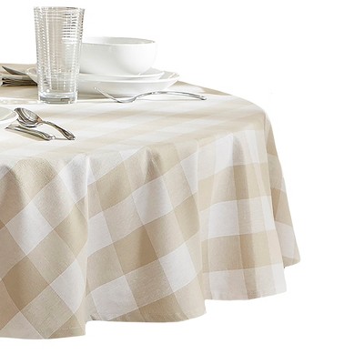 tan tablecloths