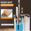 Long Handle Mop and Bucket Set - Effortless Floor, Wall & Window Cleaning, Includes Wringer and Washable Microfiber Pads - 2 of 4